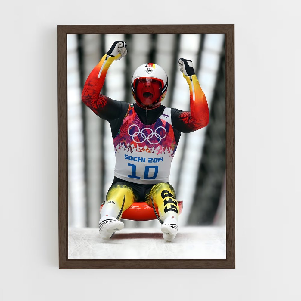 Poster Envol Éclatant – affiche Luge (vue 5)
